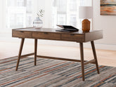 Warmstead Furniture - Ashley Furniture - Lyncott Office Desk - Home Office Desk / Brown - H615-44